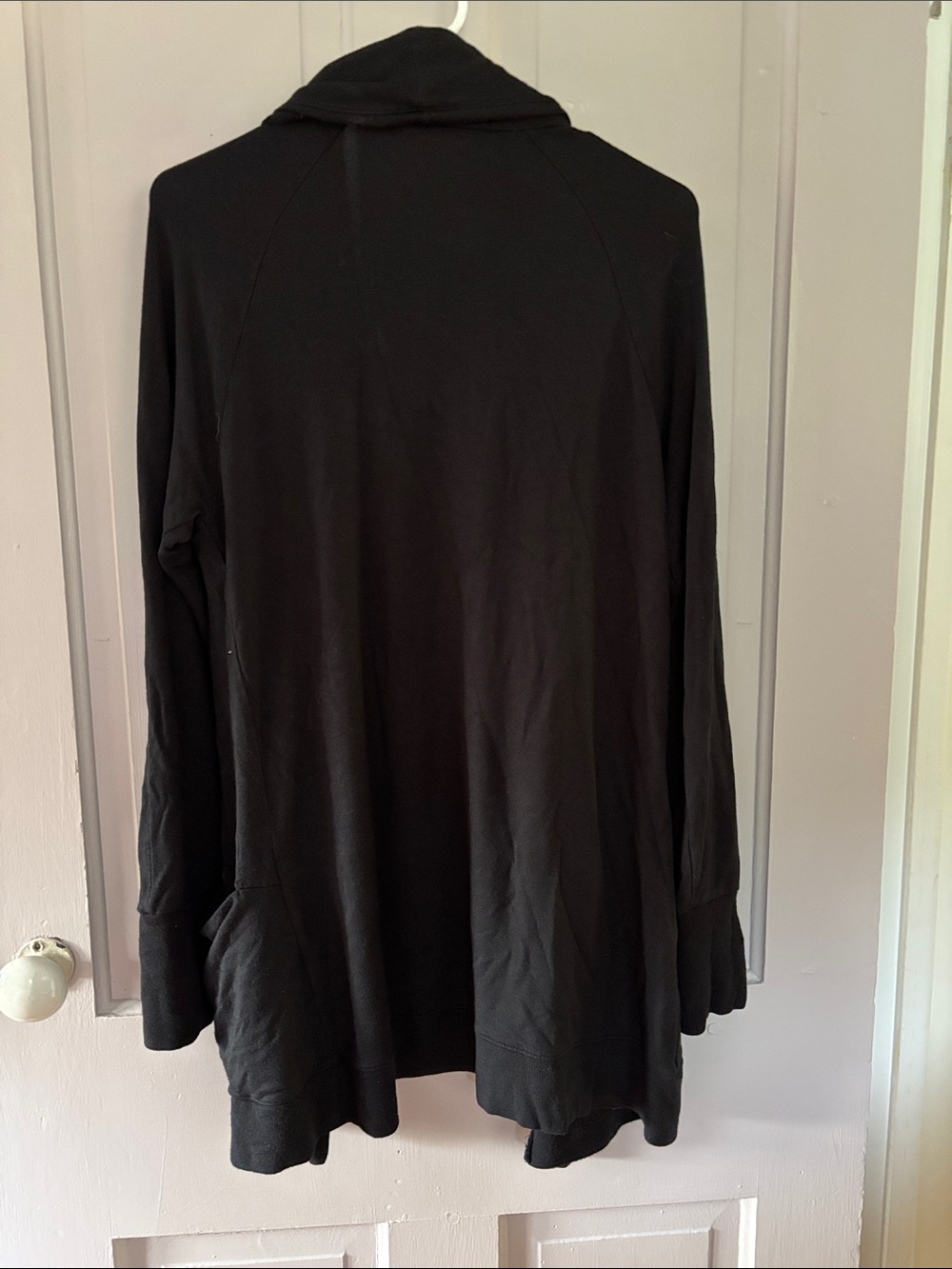 Athleta Black Open-Front Drape Cardigan - Picture 5 of 5